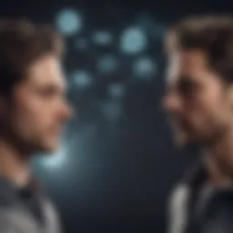 An abstract representation of digital connections through chat bubbles