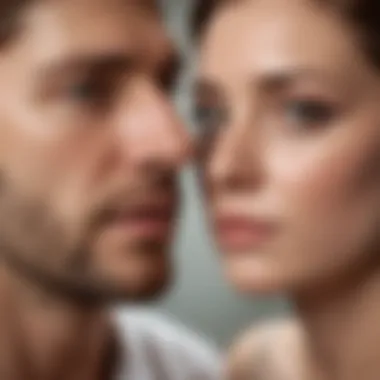 Narcissistic Impact on Mental Health Illustration portraying the impact of narcissism on a partner's mental well-being