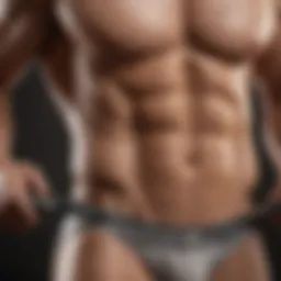Sculpted Abdominal Muscles