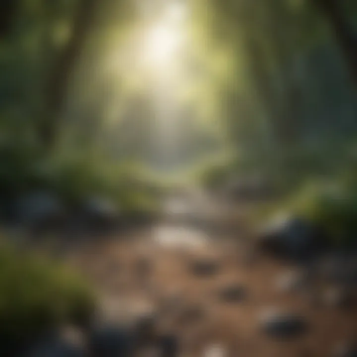 Mindfulness game with tranquil nature scenes