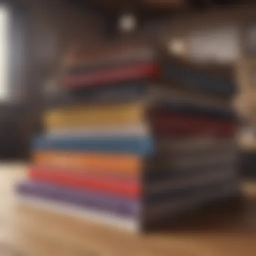 A stack of self-help books on a wooden table, showcasing diverse titles focused on confidence.