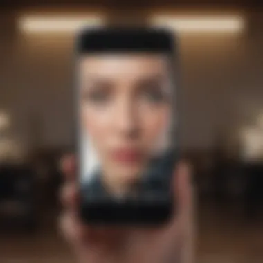 A phone with messages hidden from view, symbolizing secrecy.