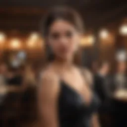 Elegant lady in a sophisticated setting