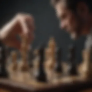 Strategic chess pieces representing planning and tactics in overcoming addiction