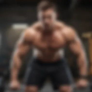 Man engaging in high-intensity workout