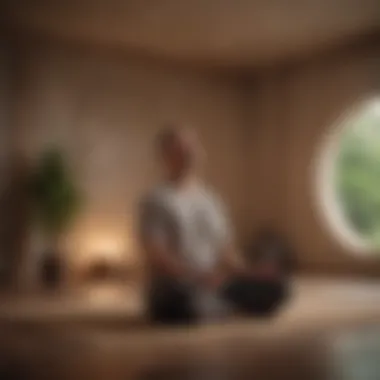 A tranquil meditation space symbolizing mindfulness practices