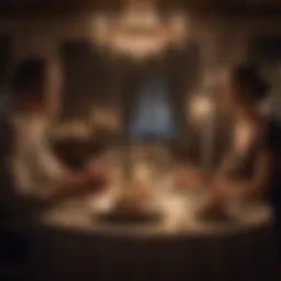 Couple enjoying a romantic dinner