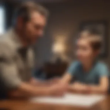 Single father participating in a parenting workshop organized by a charity