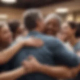 Supportive community illustration