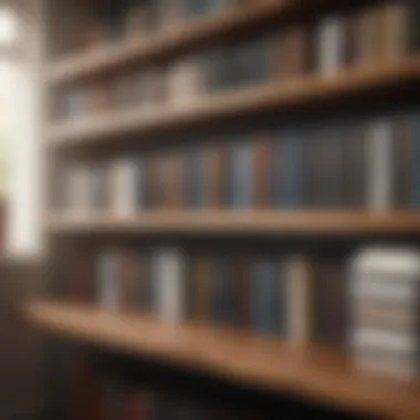 A collection of personal improvement books on a wooden shelf