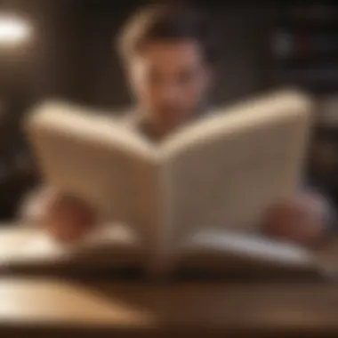Finding Inspiration in Self-Help Texts An open book with inspiring quotes highlighted
