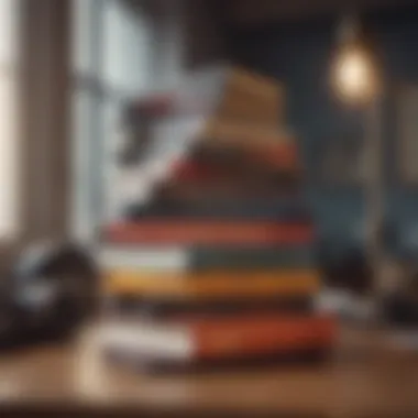 Literary Paths to Transformation A stack of inspiring autobiographies on a table
