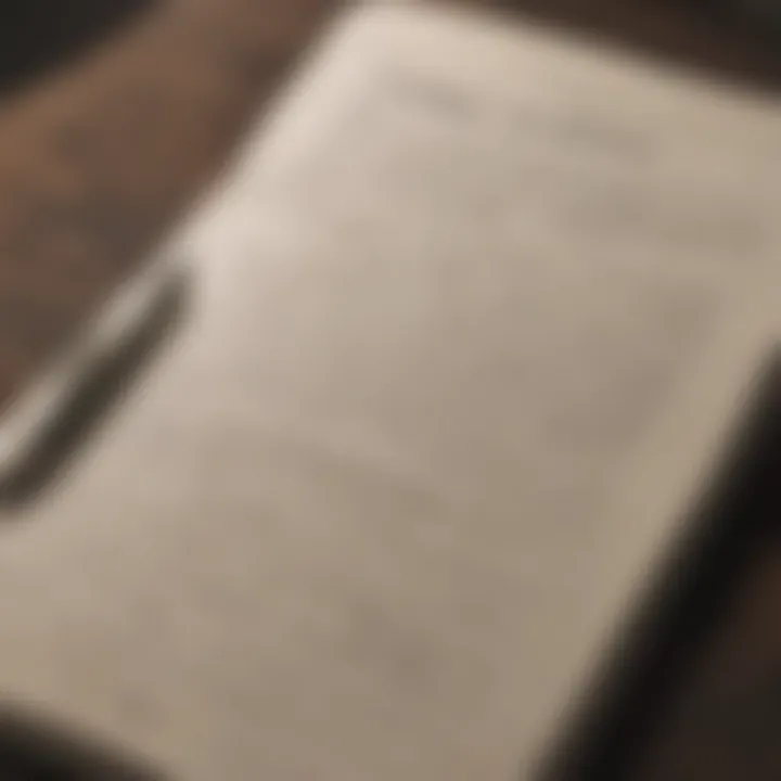 A close-up of a pen and an open notebook for reflection