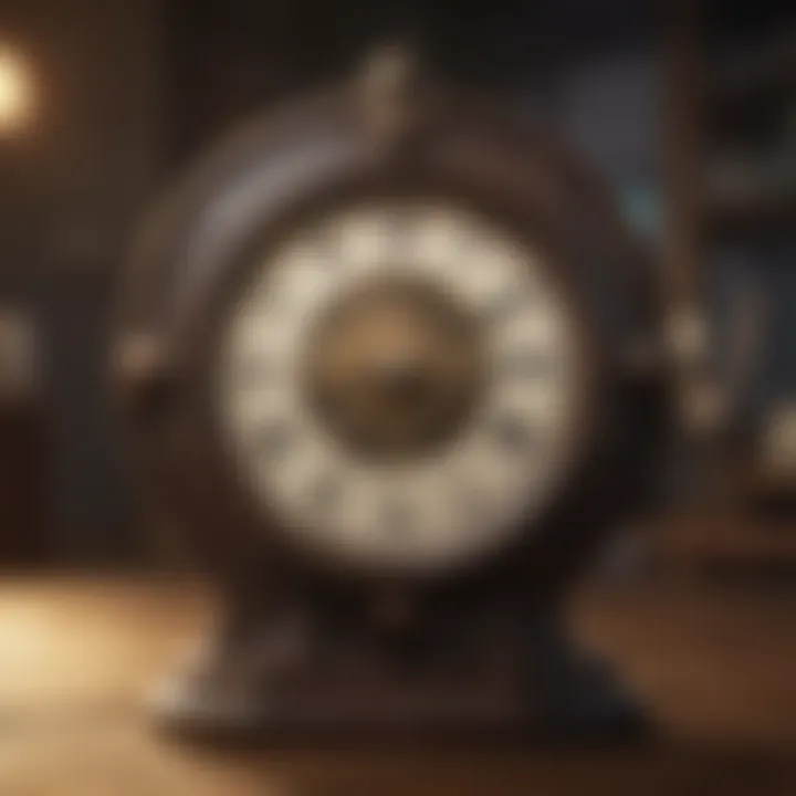 Vintage Clock Symbolizing Time