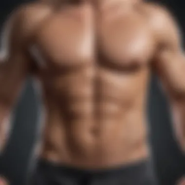 Fitness Progress Visualization Trimmed waistline showcasing fitness progress