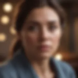 Woman in a deep contemplation