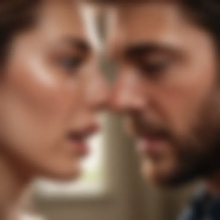 Symbolic depiction of emotional health in a relationship