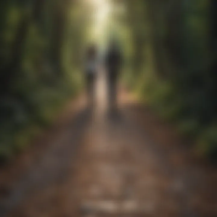 Conceptual image of pathways to rekindle intimacy
