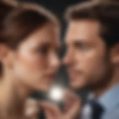 Effective Communication in Relationships Conceptual image of communication between partners