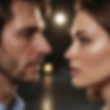 A couple in distress discussing infidelity