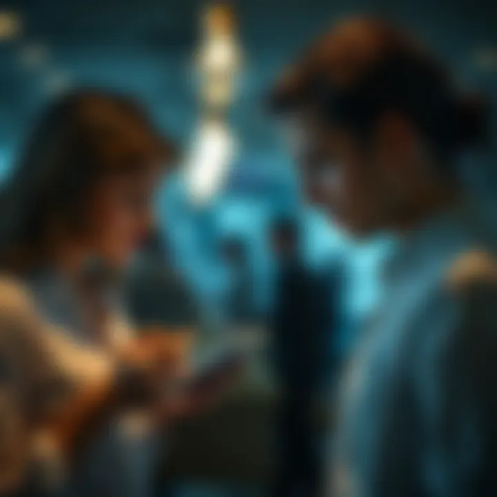 Abstract depiction of emotional intelligence in relationships