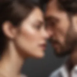 Illustration depicting the emotional turmoil of infidelity