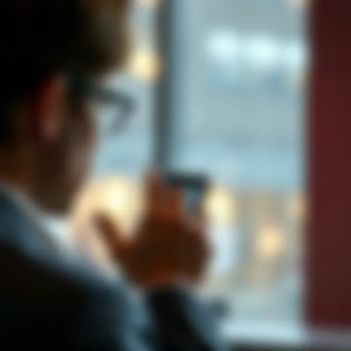 Illustration of text communication in relationships