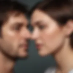 Illustration depicting the emotional isolation experienced by a partner of a narcissistic spouse