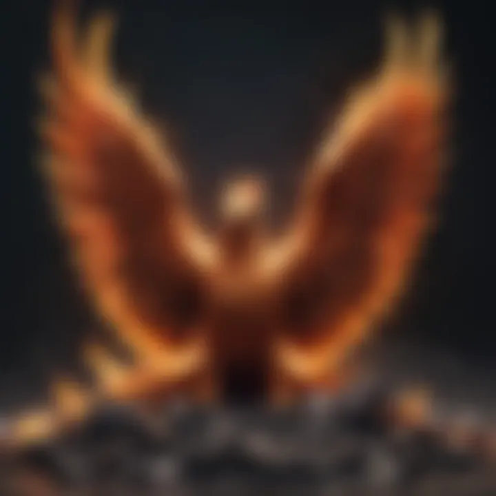 Symbolic illustration of a phoenix rising from the ashes as a metaphor for reclaiming mental well-being from porn addiction