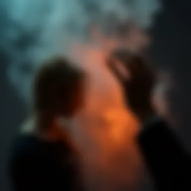 Emotional Turmoil Visual metaphor for emotional turmoil caused by infidelity suspicions