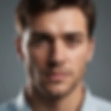Assertive Behavior Analysis A close-up of a confident individual displaying assertive behavior