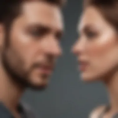 Empowering Self-Assurance Visual metaphor of assertiveness and confidence in relationships