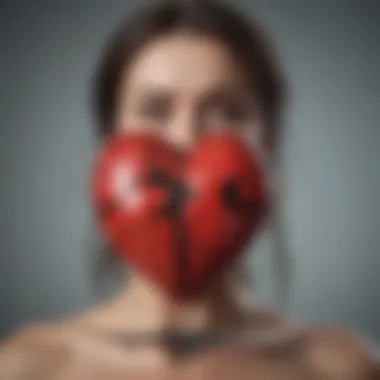 Confronting the Reality Broken Heart Symbolizing Betrayal