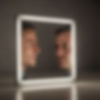 Reflection of uncertainty in a mirror